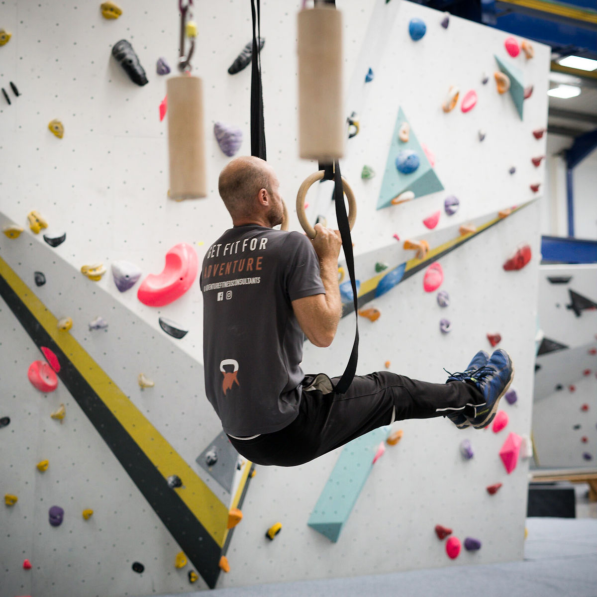 Climbing training at the boulder hut in Ellesmere Port