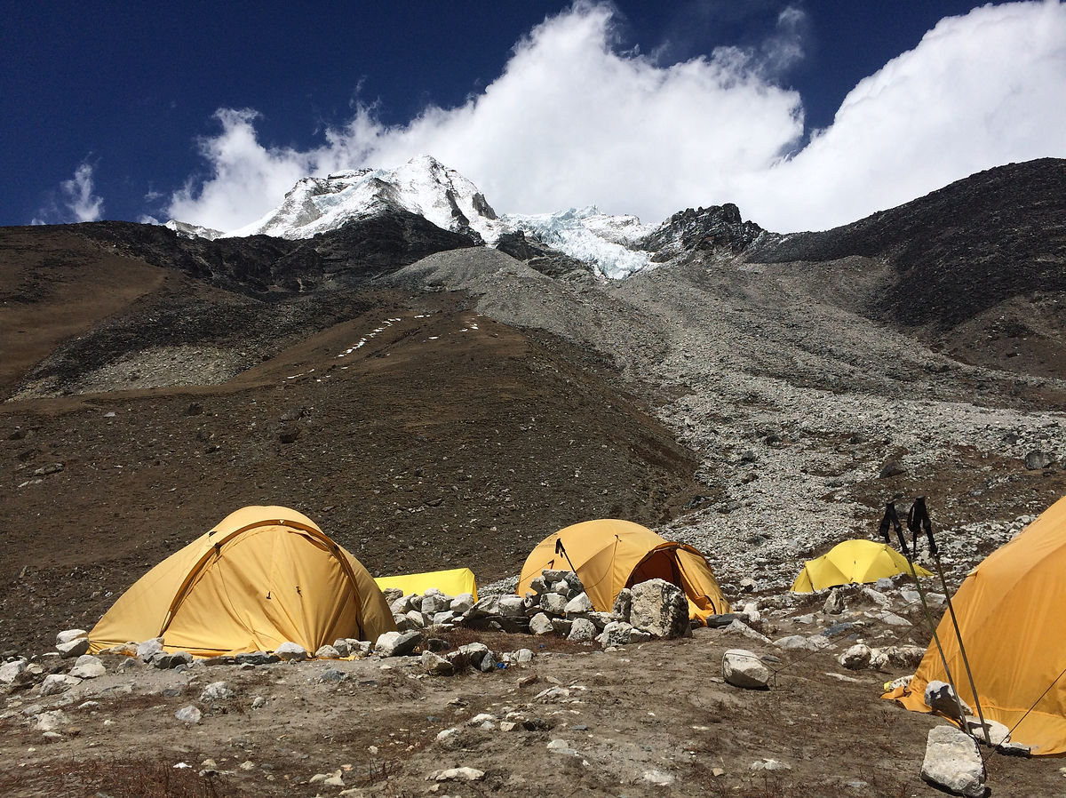 Island Peak base camp in Nepal